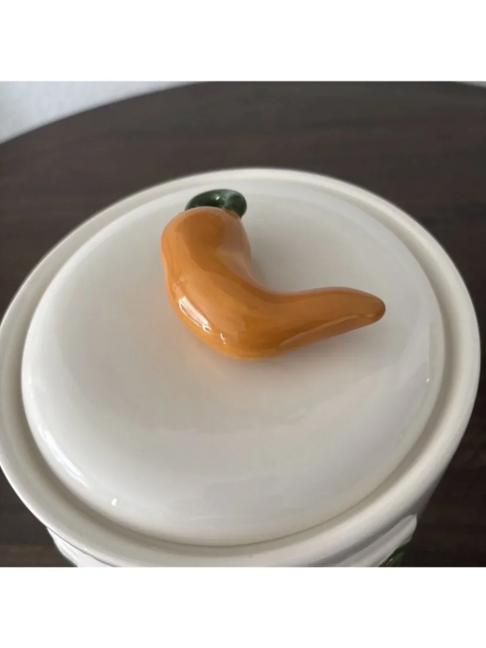 Clay Art Chili Pepper Canister /Snack Jar large 9.5
